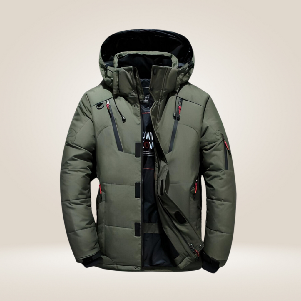 Nordfall Men’s Parka Winter Jacket – Thick Fleece-Lined Waterproof & Windproof Coat