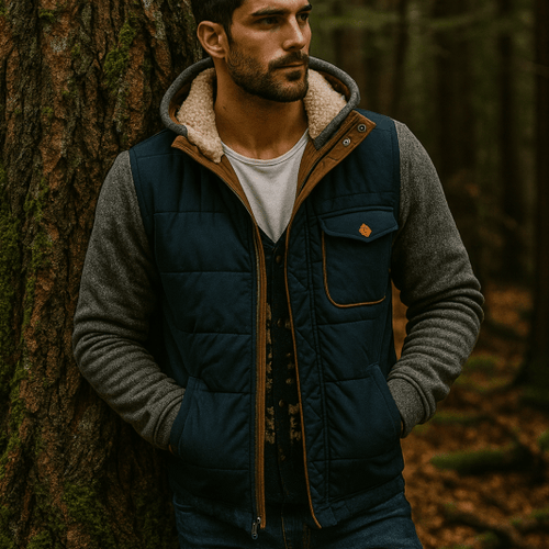 Winter Coat – Padded Insulated Borg-Lined Hood – Regular Fit – Men's Winter Outerwear Australia