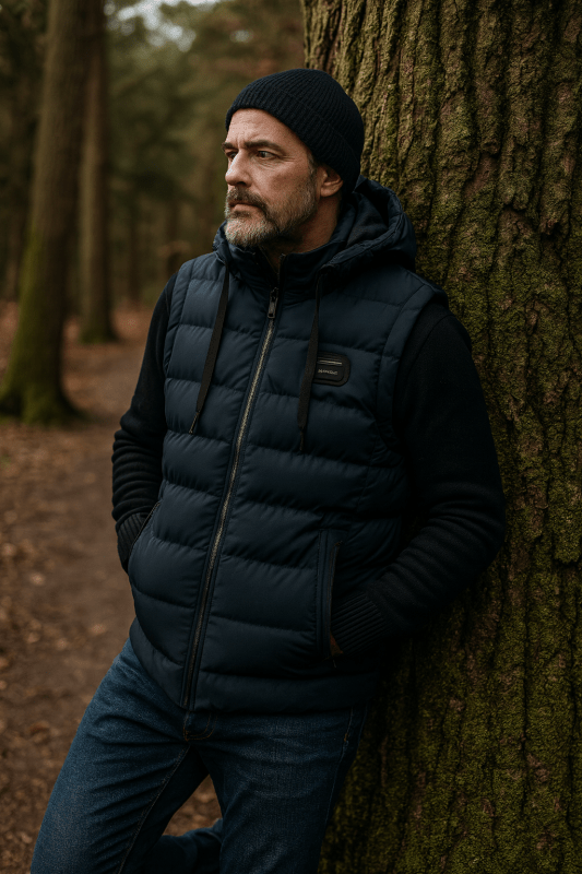 Gilet Jacket – Cotton Blend Plaid Insulated – Regular Fit – Men's Winter Outerwear Australia