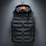 Gilet Jacket – Cotton Blend Plaid Insulated – Regular Fit – Men's Winter Outerwear Australia in Black
