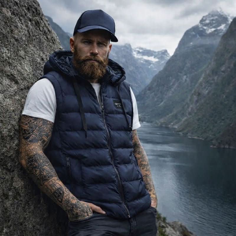 Gilet Jacket – Cotton Blend Plaid Insulated – Regular Fit – Men's Winter Outerwear Australia