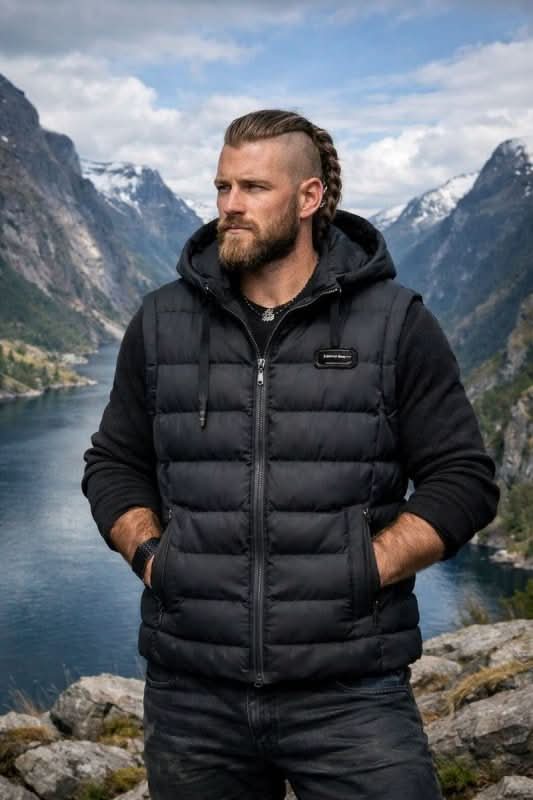 Gilet Jacket – Cotton Blend Plaid Insulated – Regular Fit – Men's Winter Outerwear Australia