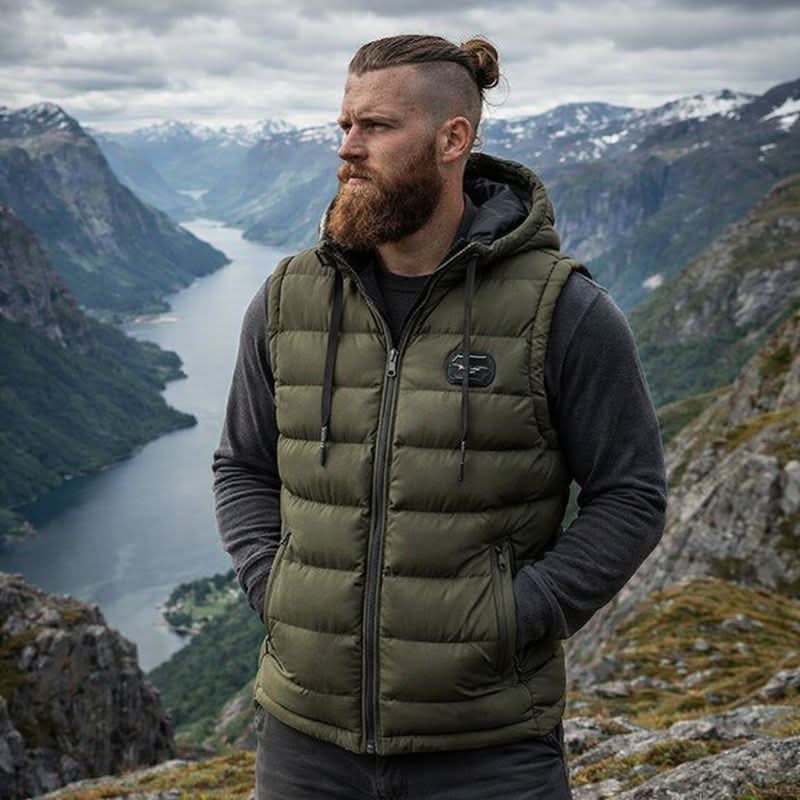 Gilet Jacket – Cotton Blend Plaid Insulated – Regular Fit – Men's Winter Outerwear Australia