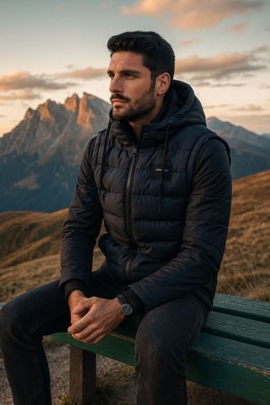 Gilet Jacket – Cotton Blend Plaid Insulated – Regular Fit – Men's Winter Outerwear Australia