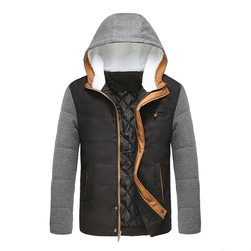 Winter Coat – Padded Insulated Borg-Lined Hood – Regular Fit – Men's Winter Outerwear Australia