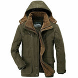 Winter Jacket – Triple Insulated Fleece-Lined Detachable Hood – Regular Fit – Men's Winter Outerwear Australia in Green