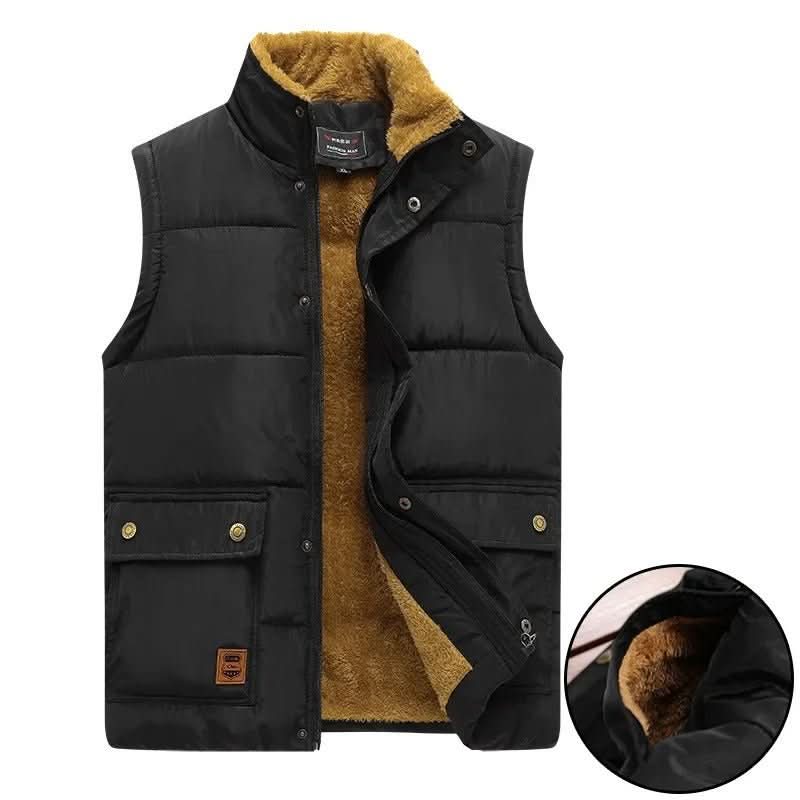 Gilet Jacket – Fleece-Lined Insulated Sleeveless – Regular Fit – Men's Winter Outerwear Australia