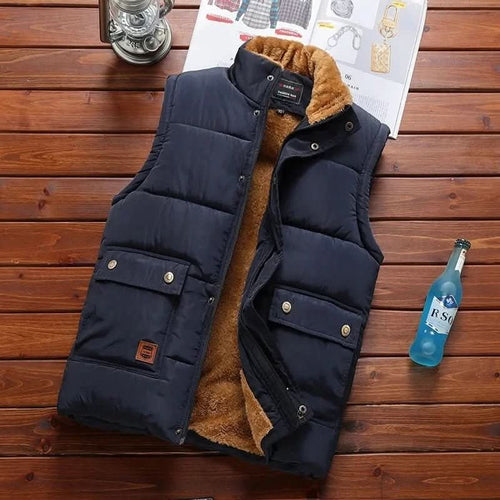 Gilet Jacket – Fleece-Lined Insulated Sleeveless – Regular Fit – Men's Winter Outerwear Australia
