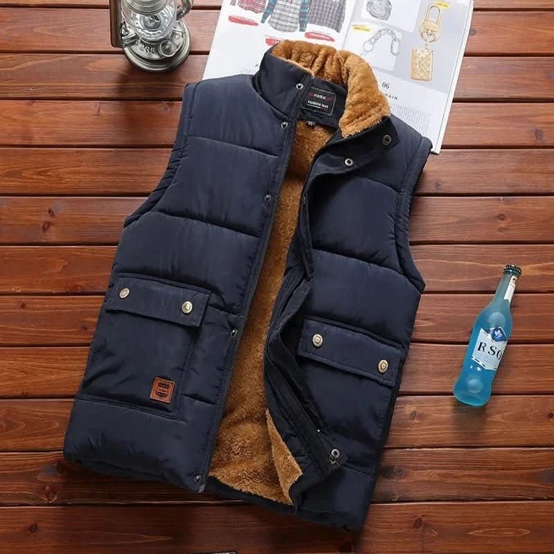 Gilet Jacket – Fleece-Lined Insulated Sleeveless – Regular Fit – Men's Winter Outerwear Australia