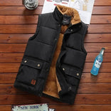Gilet Jacket – Fleece-Lined Insulated Sleeveless – Regular Fit – Men's Winter Outerwear Australia in Black