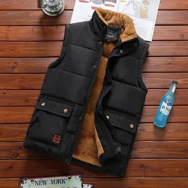 Gilet Jacket – Fleece-Lined Insulated Sleeveless – Regular Fit – Men's Winter Outerwear Australia