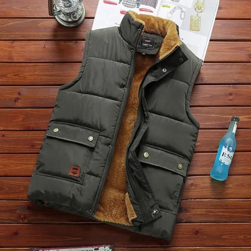 Gilet Jacket – Fleece-Lined Insulated Sleeveless – Regular Fit – Men's Winter Outerwear Australia
