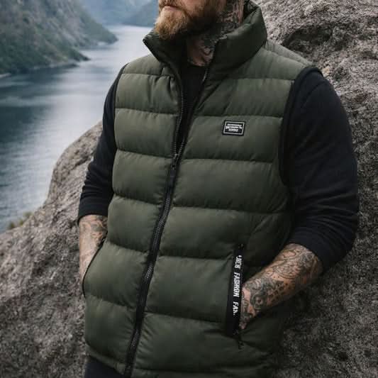 Gilet Jacket – Padded Insulated Sleeveless – Regular Fit – Men's Winter Outerwear Australia