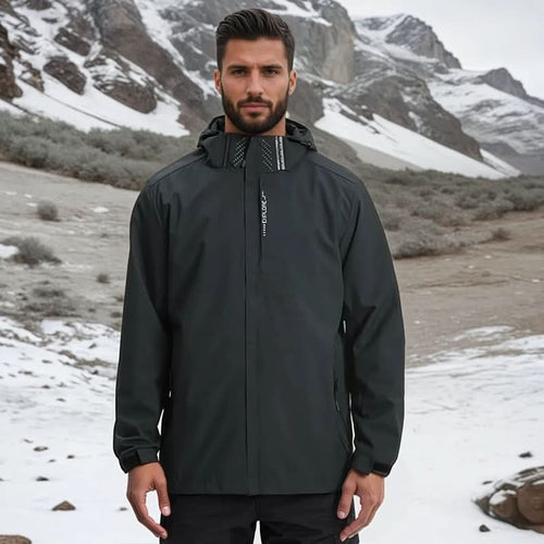 Winter Jacket – Water-Resistant Insulated Hooded – Relaxed Fit – Men's Winter Outerwear Australia