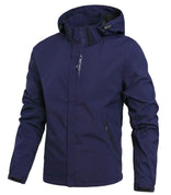 Winter Jacket – Water-Resistant Insulated Hooded – Relaxed Fit – Men's Winter Outerwear Australia in Navy