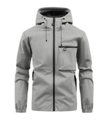 Winter Coat – Waterproof Insulated Hooded – Relaxed Fit – Men's Winter Outerwear Australia in Grey