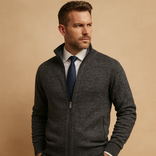 Men’s Zip-Up Vest – Classic and Versatile Layer | Timeless Everyday Comfort in Darkgrey