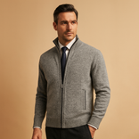 Men’s Zip-Up Vest – Classic and Versatile Layer | Timeless Everyday Comfort in Lightgrey
