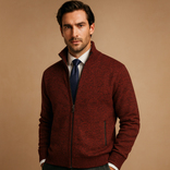 Men’s Zip-Up Vest – Classic and Versatile Layer | Timeless Everyday Comfort in Red