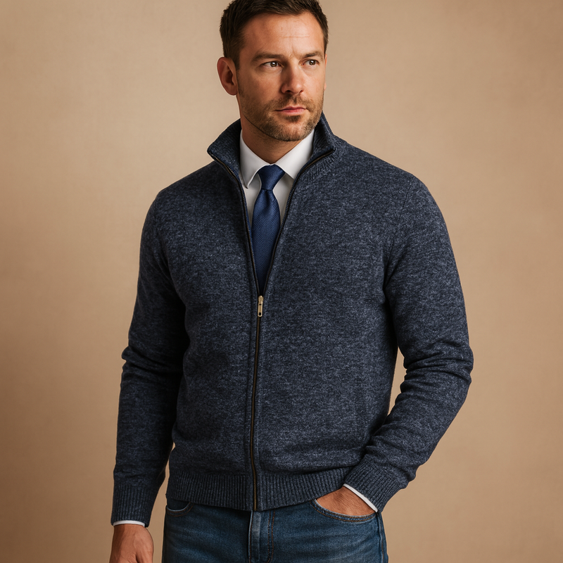 Men’s Zip-Up Vest – Classic and Versatile Layer | Timeless Everyday Comfort
