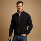 Men’s Zip-Up Vest – Classic and Versatile Layer | Timeless Everyday Comfort in Black
