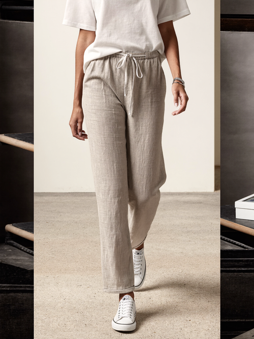 Women's Casual Pants – Relaxed Drawstring Waist – Everyday Australia