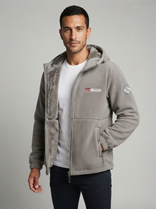 Winter Jacket – Insulated Water-Resistant Windproof – Regular Fit – Men's Winter Outerwear Australia in Grey