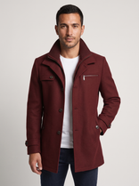 Winter Jacket – Waterproof Insulated – Regular Fit – Men's Cold Weather Outerwear Australia in Red