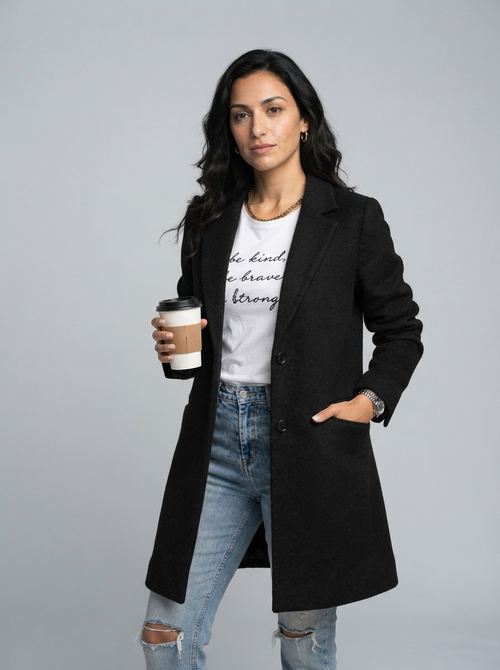 Women's Long Blazer – Slim Structured Fit – Office Casual Australia