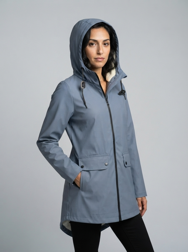 Women's Raincoat – Fleece-Lined Water-Repellent – Winter Australia