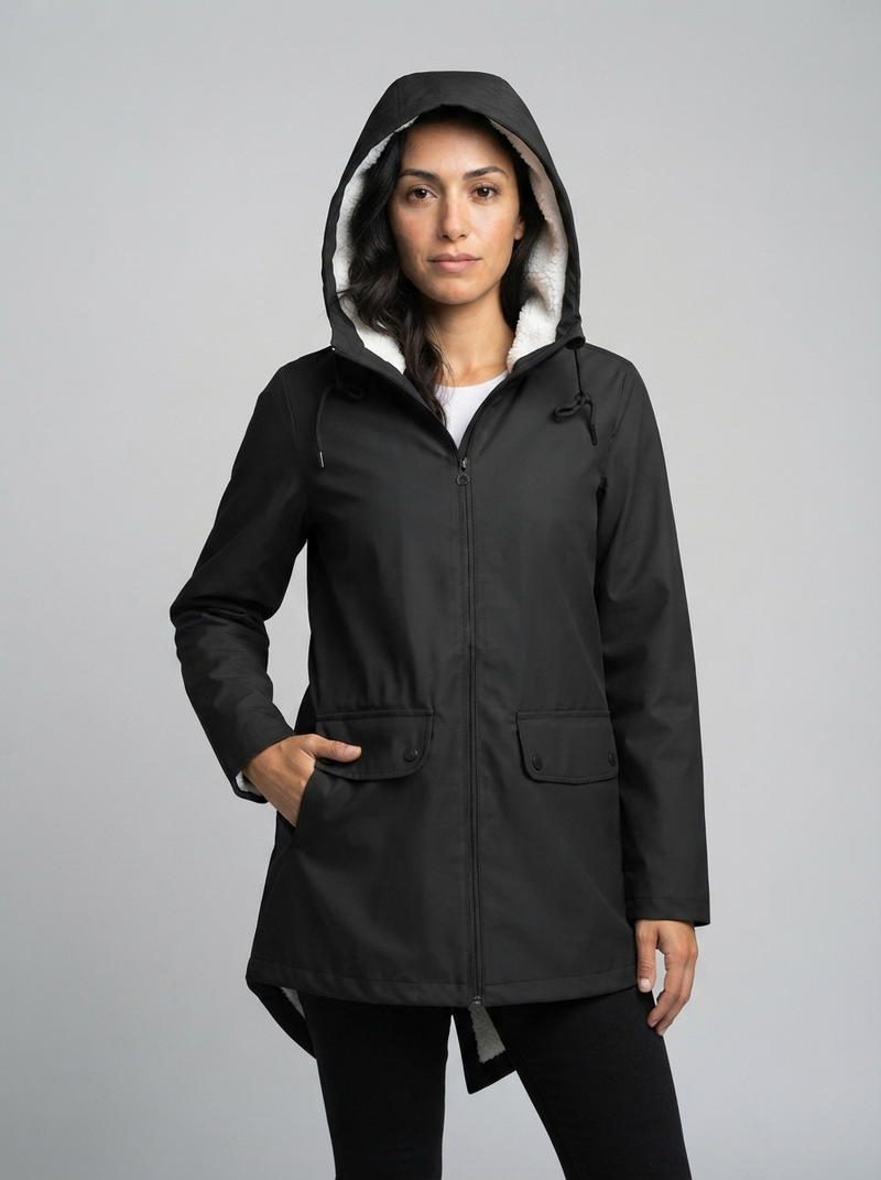 Women's Raincoat – Fleece-Lined Water-Repellent – Winter Australia