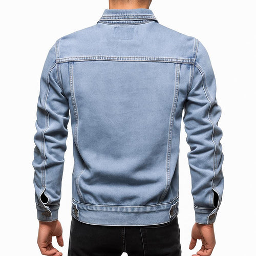 Denim Jacket – Button-Up Vintage Style – Slim Fit – Men's Casual Outerwear Australia