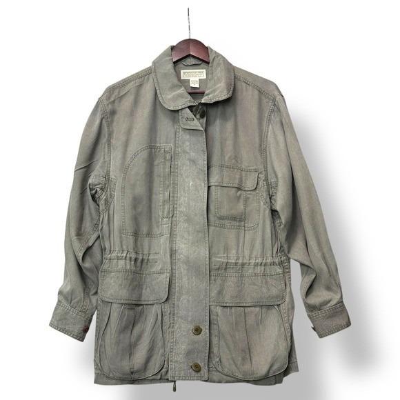 Utility Jacket – Cotton Blend Olive Green – Tailored Fit – Men's Winter Outerwear Australia