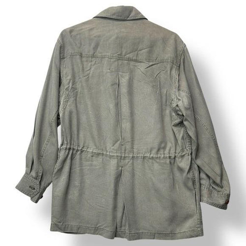 Utility Jacket – Cotton Blend Olive Green – Tailored Fit – Men's Winter Outerwear Australia