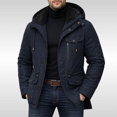 Fleece Jacket – Insulated Water-Repellent Hooded – Regular Fit – Men's Winter Outerwear Australia