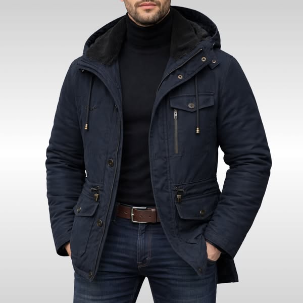 Fleece Jacket – Insulated Water-Repellent Hooded – Regular Fit – Men's Winter Outerwear Australia