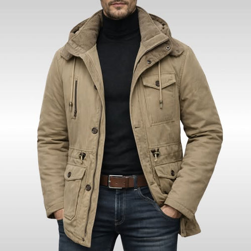 Fleece Jacket – Insulated Water-Repellent Hooded – Regular Fit – Men's Winter Outerwear Australia
