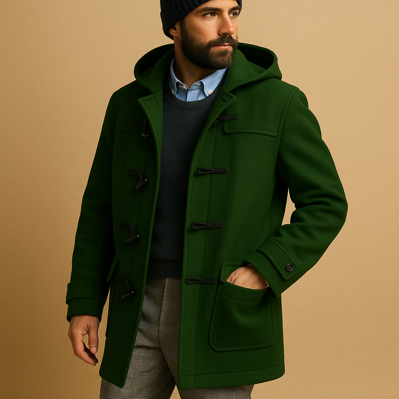 Wool Blend Coat – Long Length Lightweight – Regular Fit – Men's Winter Outerwear Australia