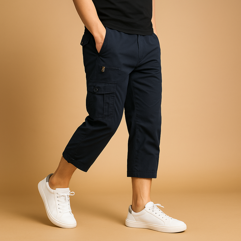 Cargo Shorts – Long Cotton Breathable – Relaxed Fit – Men's Summer Casual Australia