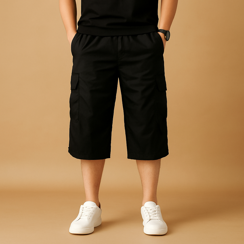 Cargo Shorts – Long Cotton Breathable – Relaxed Fit – Men's Summer Casual Australia