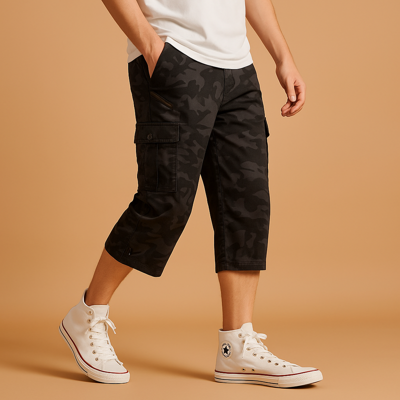 Cargo Shorts – Long Cotton Breathable – Relaxed Fit – Men's Summer Casual Australia