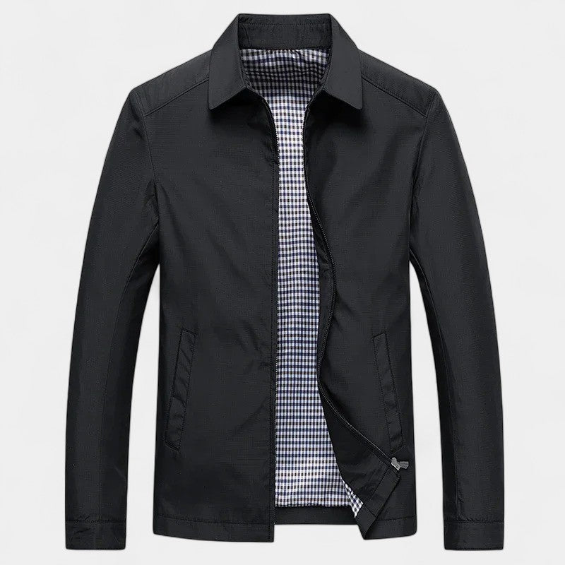 Riche Men’s Nylon Jacket – Lightweight Minimalist Windbreaker