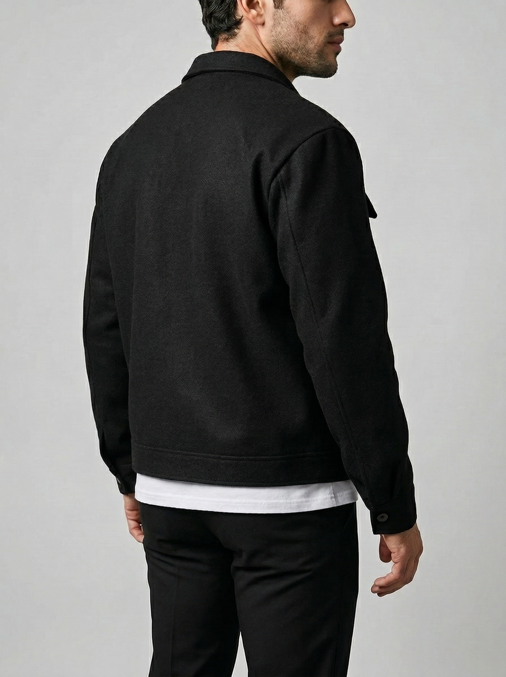Men's Snap Front Utility Field Jacket
