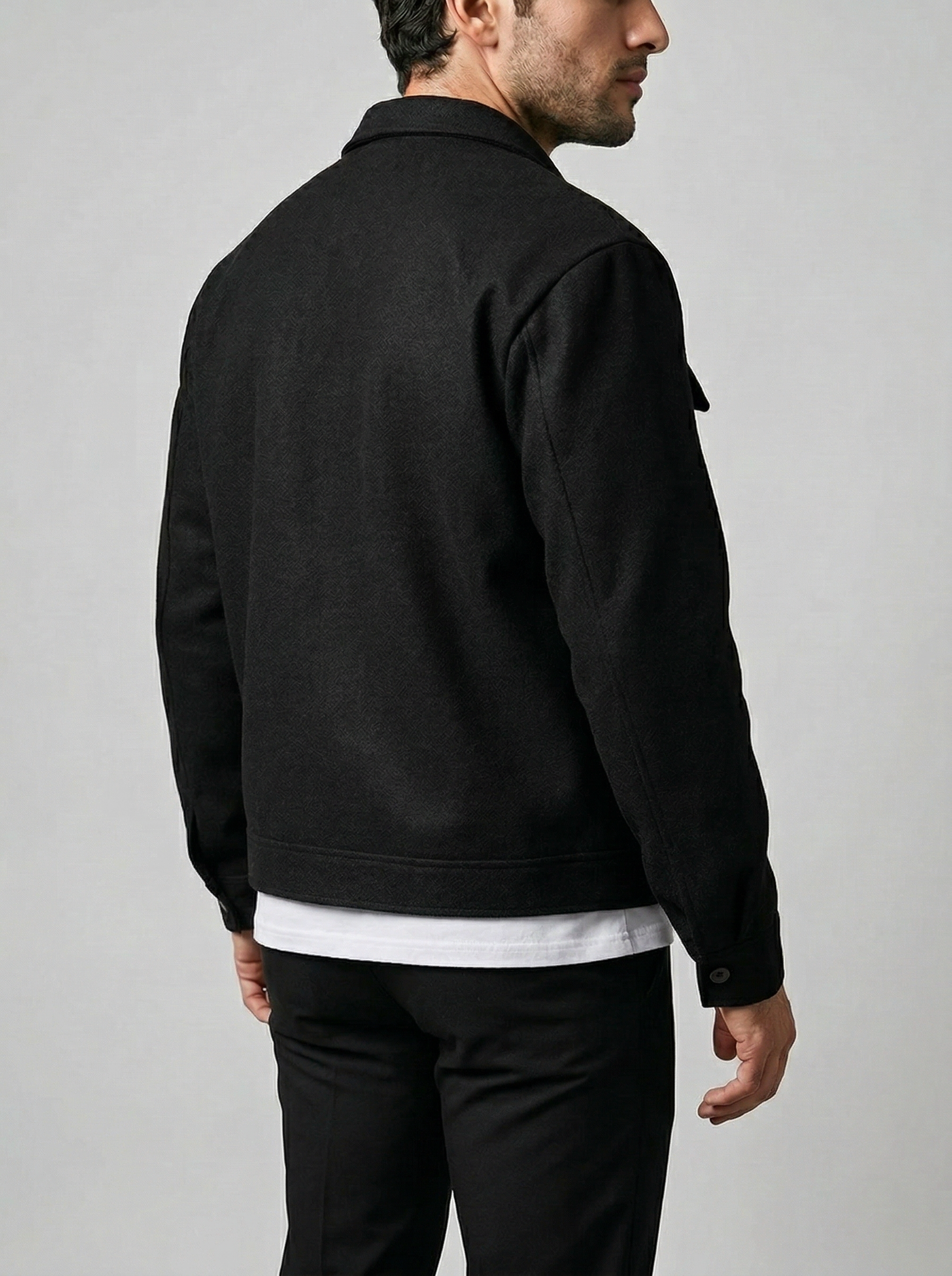 Men's Snap Front Utility Field Jacket