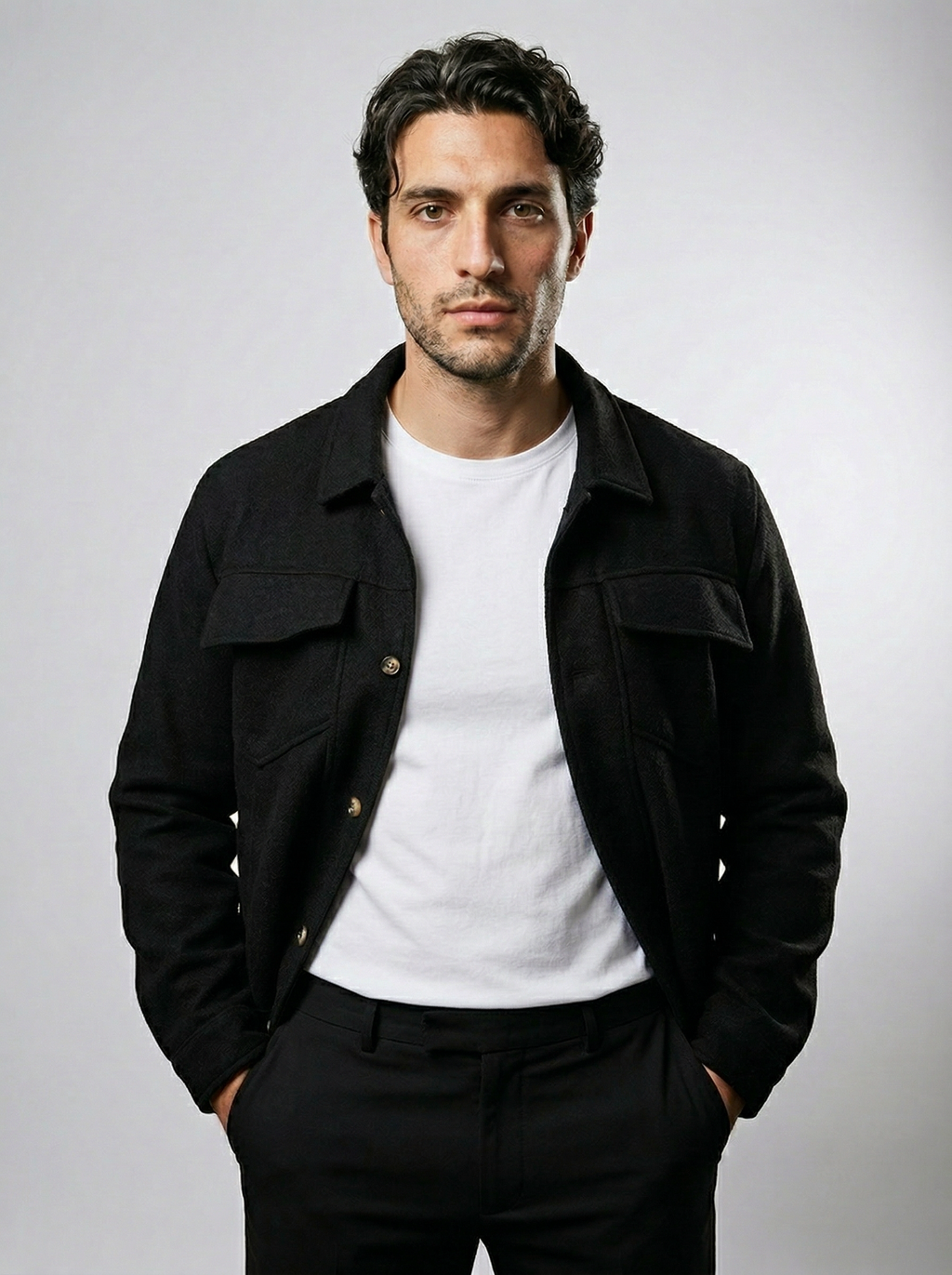Men's Snap Front Utility Field Jacket