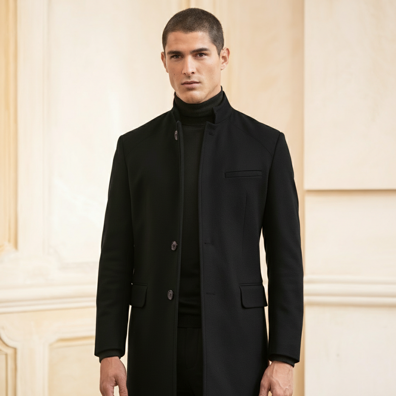Long Stylish Coat – Classic Overcoat for Formal and Casual Elegance