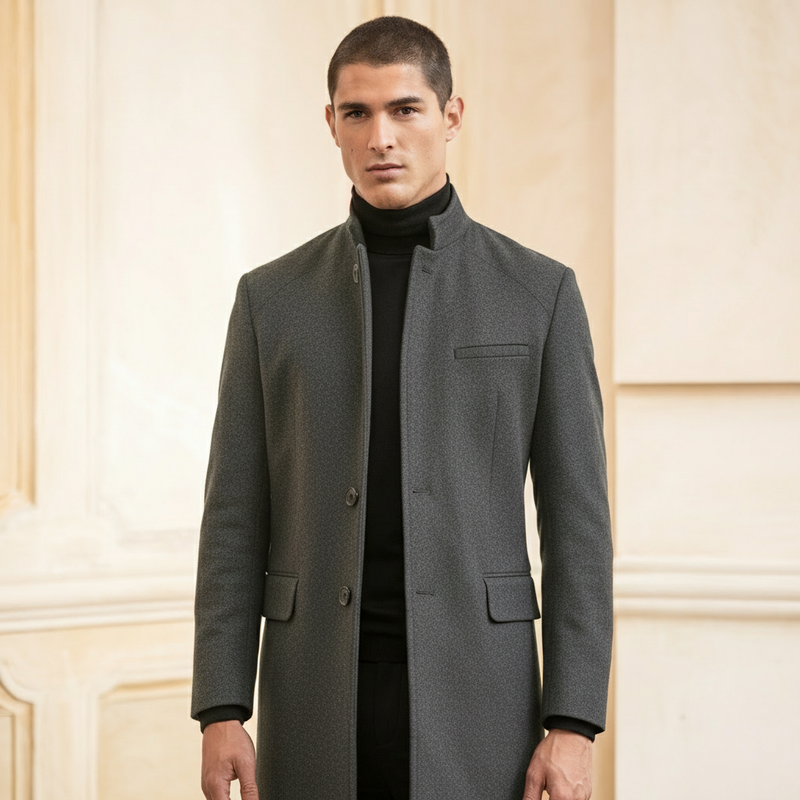 Long Stylish Coat – Classic Overcoat for Formal and Casual Elegance