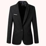 Oliver | Men’s Casual Button Blazer – Classic Tailored Jacket Suit in Black