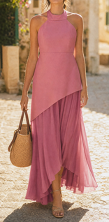 Celeste Strapless Maxi Dress | Women's Formal Dress in Pink