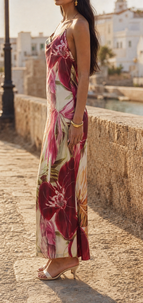 Delphine Floral Slip Maxi Dress | Women's Resort Dress